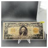 1922 $20 Gold Certificate