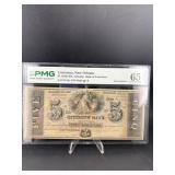 $5 Louisiana New Orleans Banknote Gem 65