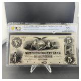 1850s New York County Bank Note AU55