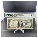 1957 B Silver Certificate Gem 67