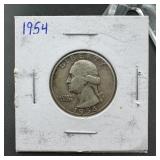 1954 Washington Silver Quarter