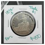 1876 S Trade Dollar