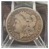 1884 S Morgan Silver Dollar