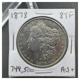 1878 8 Tail Feathers Morgan Silver Dollar