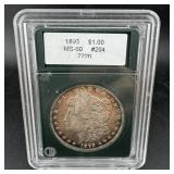 1893 Morgan Silver Dollar Ms60
