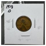 1918 D Wheat Cent