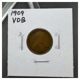 1909 VDB Wheat Cent