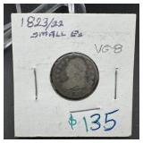 1823/22 Capped Bust Dime