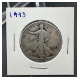 1943 Walking Liberty Half Dollar