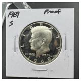 1969 S Silver Proof Kennedy Half Dollar