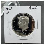 2011 S Proof Kennedy Half Dollar