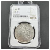 1886 Morgan Silver Dollar NGC MS63
