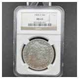 1904-O Morgan Silver Dollar NGC MS63