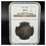 1812 Capped Bust Half Dollar NGC MS62