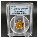 1986-W $5 Gold Statue of Liberty Commemorative PCG