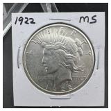 1922 Peace Silver Dollar