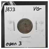 1873 Seated Liberty Dime