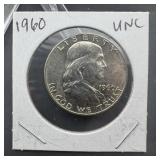1960 Franklin Silver Half Dollar - High Grade