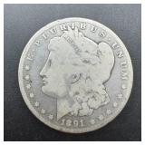 1891 CC Morgan Silver Dollar