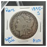 1895 S Morgan Silver Dollar