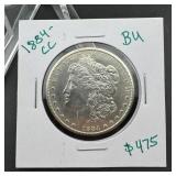 1884 CC Morgan Silver Dollar