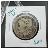 1890 CC Morgan Silver Dollar