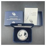 2015-W American Silver Eagle Proof Coin w/ Box & C