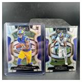 (2 Qty) Rams Silver Football Cards Including Puka