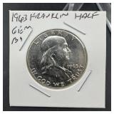 1963 Franklin Silver Half Dollar