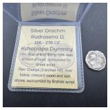 Ancient Silver Drachm Coin