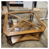 Coffee Table W/ Glass Top (36'x36'x16')