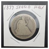 1877 Seated Liberty Half Dollar