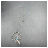 Vintage Sterling Silver Turquoise Necklace & Penda