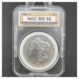 1881-O Morgan Silver Dollar MS66