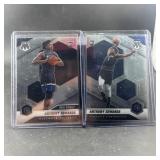 (2) Anthony Edwards Rookie Basketball Cards