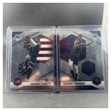 (2) Anthony Edwards Rookie Basketball Cards