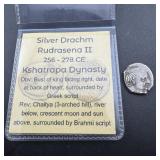 Ancient Silver Drachm Coin