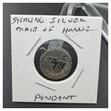 Sterling Silver Maid of Honor Pendant