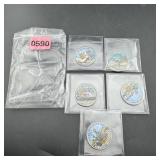 5 Coin Kennedy Vietnam Set