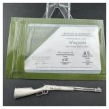 .999 Silver Winchester Rifle Cast