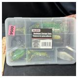 Tackle Box W/ 10 Floating Frogs & Bass Lures