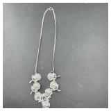Sterling Silver Floral Necklace