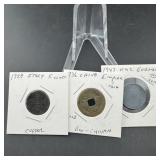 (3) Old Coins/Tokens