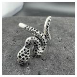 Felicia Design Sterling Silver Snake Ring Size 9 1