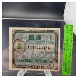 1945 Japan Ten Sen Note