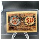 Germany 50 Pfennig Note