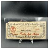 10 Pesos Military Note
