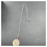 Silver Necklace W/ Pendant