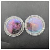 1991-S & 1986-S Proof Silver Commemorative Half Do