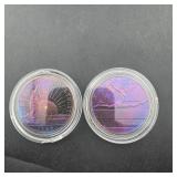 1986-S & 1992-S Proof Silver Commemorative Half Do